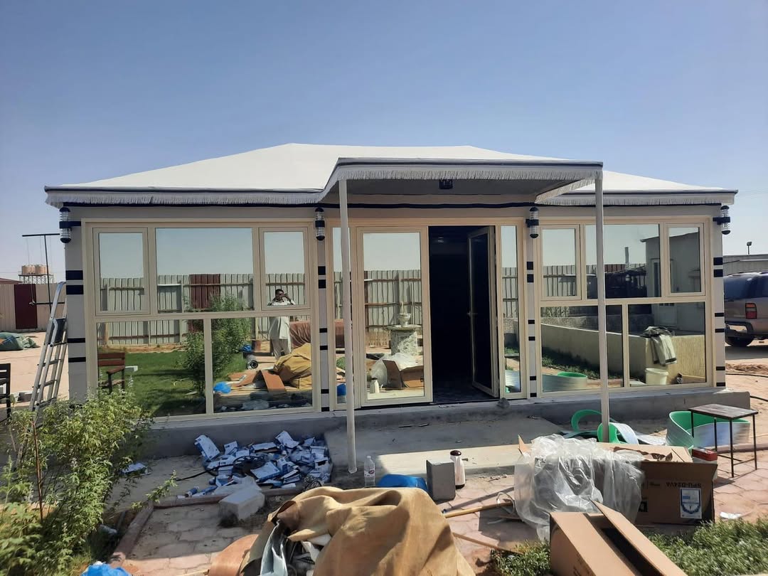 244663006_246640797476891_4064272737389779396_n النجم اللامع للمظلات والسواتر | بيوت شعر جدة حي الرحيلي | تركيب بيوت شعر ملكية فاخرة