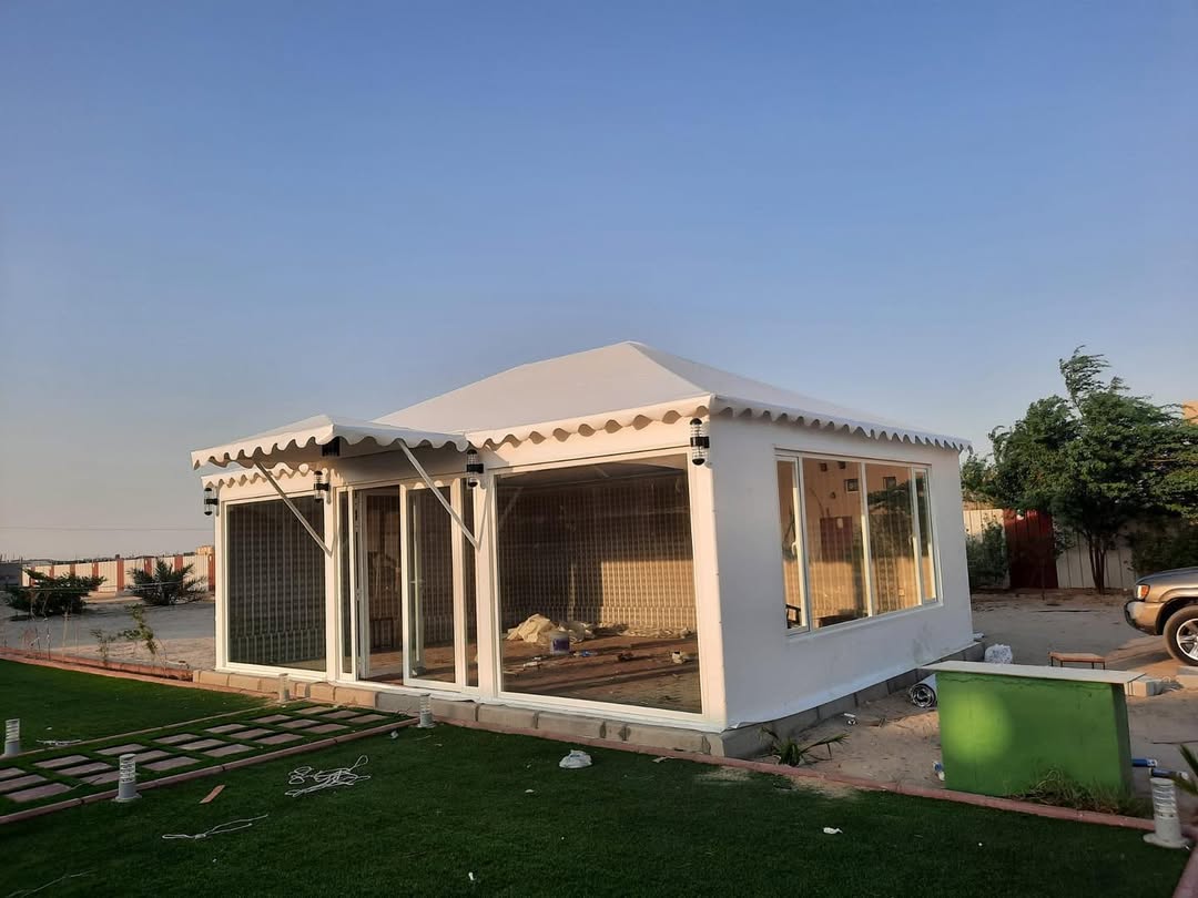 245811473_177887134499759_3244489231057800777_n النجم اللامع للمظلات والسواتر | بيوت شعر جدة حي الرحيلي | تركيب بيوت شعر ملكية فاخرة