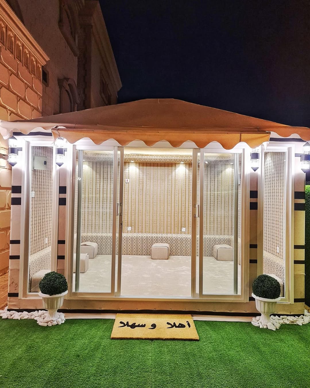 246669847_571768943910348_4901628062406895606_n النجم اللامع للمظلات والسواتر | بيوت شعر جدة حي الرحيلي | تركيب بيوت شعر ملكية فاخرة