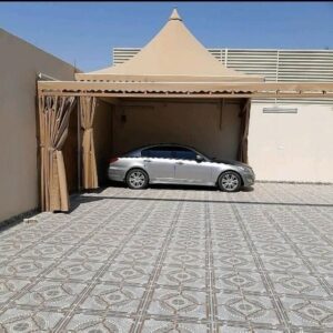 النجم اللامع للمظلات والسواتر | “المظلات الهرمية: جمالية ووظيفة مضافة في حي الشفاء بجدة”