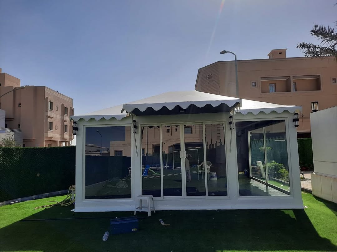 244750626_411745353895783_2184151510946869324_n النجم اللامع للمظلات والسواتر | بيوت شعر جدة حي الرحيلي | تركيب بيوت شعر ملكية فاخرة