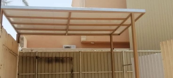 النجم اللامع للمظلات والسواتر | تركيب أسقف ساندوتش بانل في جدة حي الروضة | تركيب اسقف مقاومة للحرائق