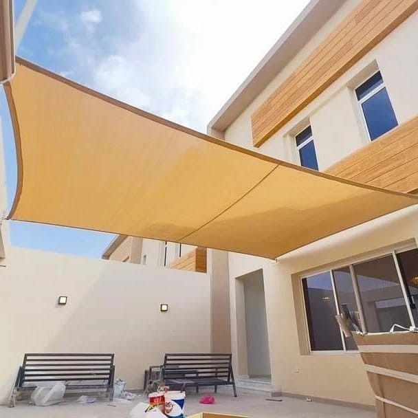 النجم اللامع للمظلات والسواتر | تركيب مظلات شد إنشائي في جدة حي المروة | أفضل انواع المظلات بأفضل الأسعار