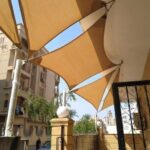 النجم اللامع للمظلات والسواتر | تركيب مظلات شد إنشائي في جدة حي المروة | أفضل انواع المظلات بأفضل الأسعار