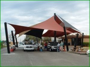 النجم اللامع للمظلات والسواتر | تركيب مظلات شد إنشائي في جدة حي المروة | أفضل انواع المظلات بأفضل الأسعار