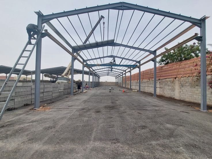 النجم اللامع للمظلات والسواتر | تركيب هناجر جدة حي الرويس | بناء هناجر ومستودعات صناعية وتجارية