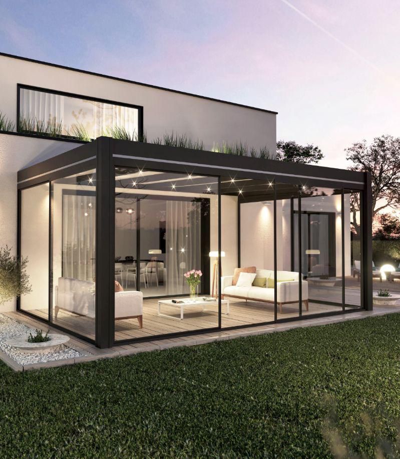 النجم اللامع للمظلات والسواتر | مجالس خارجية جدة في حي البساتين | تركيب ملاحق ساندوتش بانل واسمنت بورد