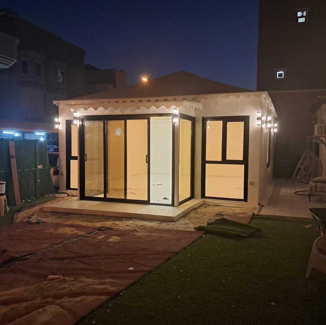 النجم اللامع للمظلات والسواتر | تركيب بيوت شعر للمناسبات في جدة حي الأندلس | بيوت شعر ملكية | تركيب بيوت شعر فاخرة