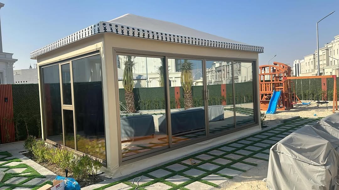 النجم اللامع للمظلات والسواتر | تركيب بيوت شعر للمناسبات في جدة حي الأندلس | بيوت شعر ملكية | تركيب بيوت شعر فاخرة