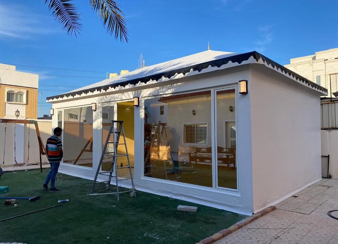 النجم اللامع للمظلات والسواتر | تركيب بيوت شعر للمناسبات في جدة حي الأندلس | بيوت شعر ملكية | تركيب بيوت شعر فاخرة