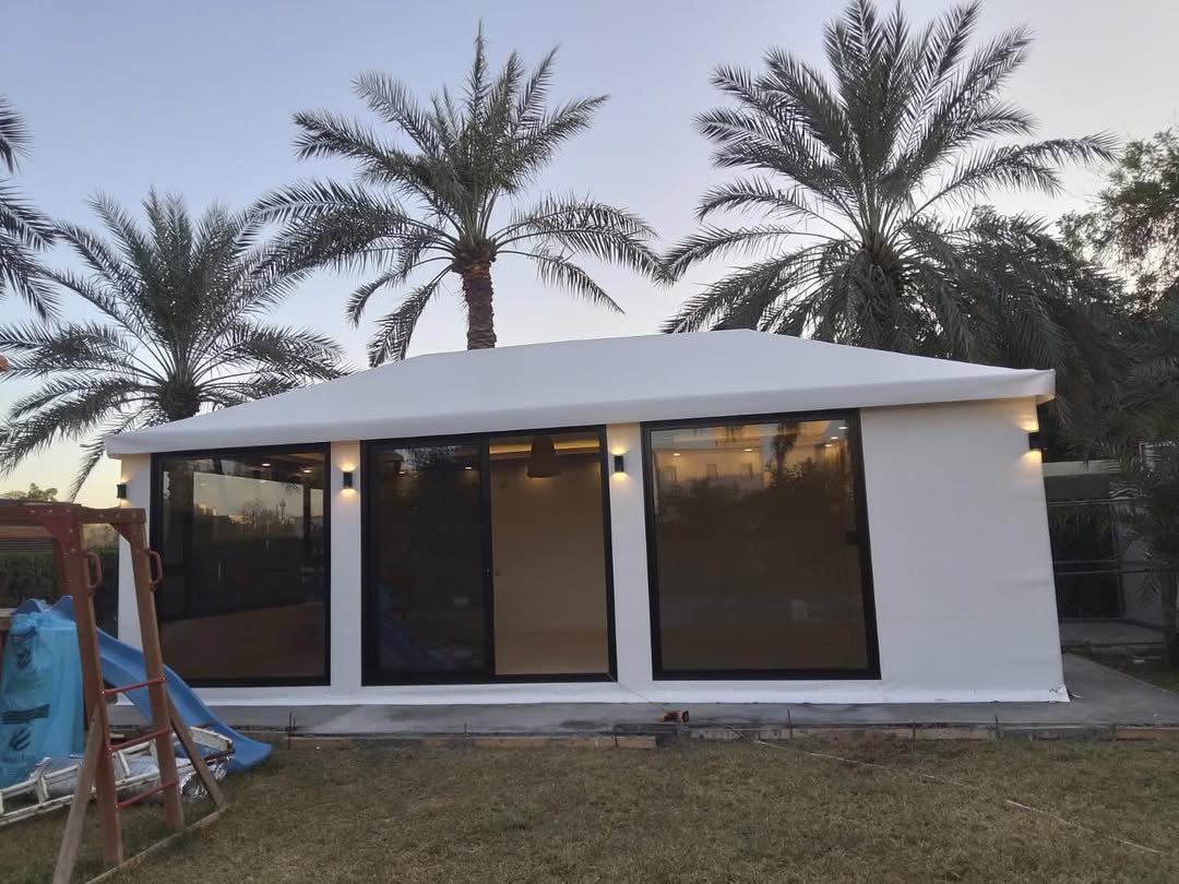 النجم اللامع للمظلات والسواتر | تركيب بيوت شعر للمناسبات في جدة حي الأندلس | بيوت شعر ملكية | تركيب بيوت شعر فاخرة