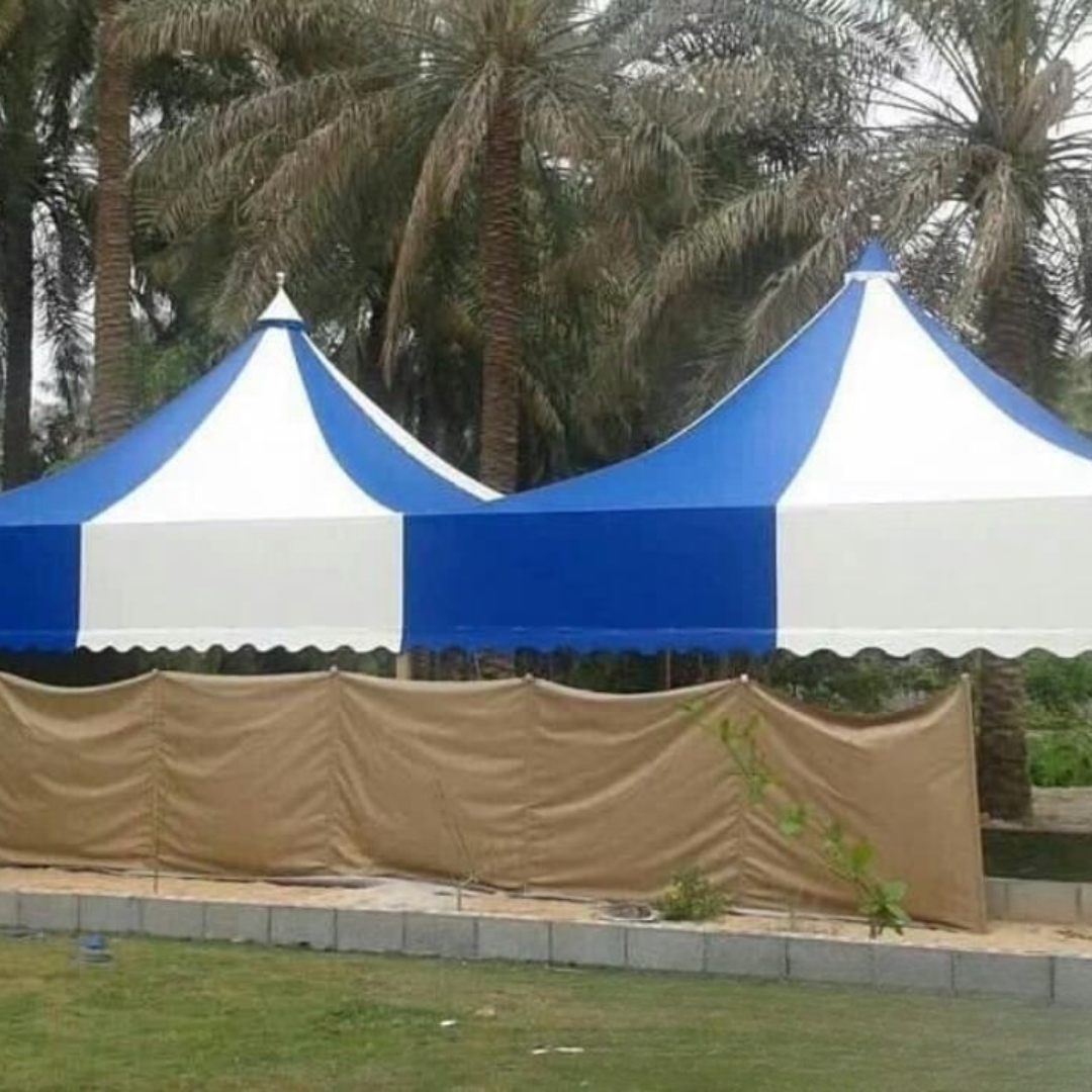 النجم اللامع للمظلات والسواتر | تركيب مظلات هرمية في جدة حي المروة | مظلات قبب جدة