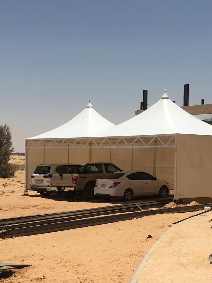 النجم اللامع للمظلات والسواتر | تركيب مظلات هرمية في جدة حي المروة | مظلات قبب جدة