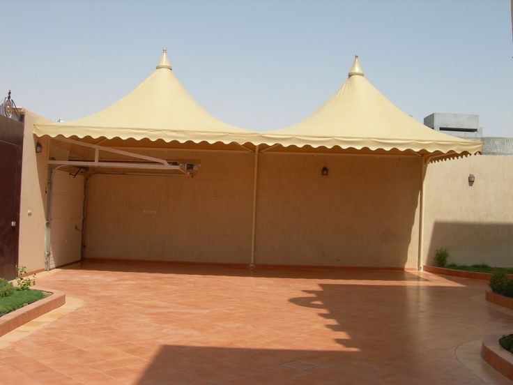 النجم اللامع للمظلات والسواتر | تركيب مظلات هرمية في جدة حي المروة | مظلات قبب جدة