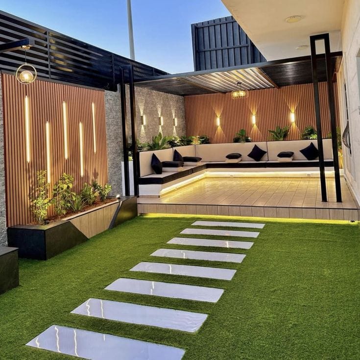 النجم اللامع للمظلات والسواتر | جلسات شتوية جدة في حي الزهراء | برجولات حدائق | جلسات احواش