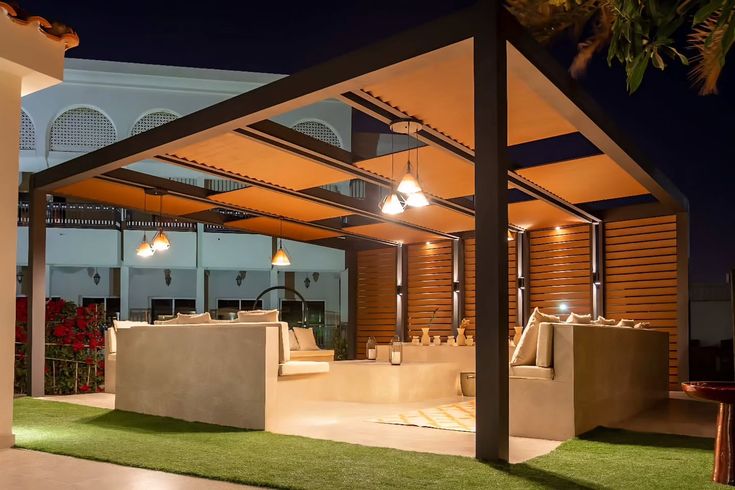 النجم اللامع للمظلات والسواتر | جلسات شتوية جدة في حي الزهراء | برجولات حدائق | جلسات احواش